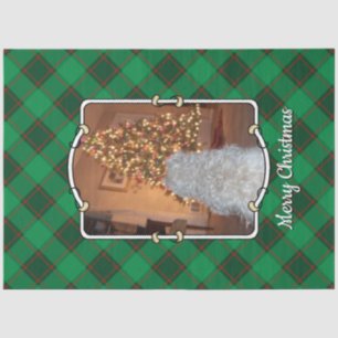 Papel De Seda Navidades personalizados Mascota fotograma rojo y
