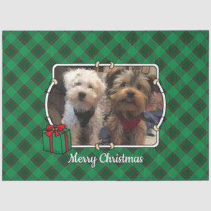 Papel De Seda Navidades personalizados Mascota fotograma rojo y