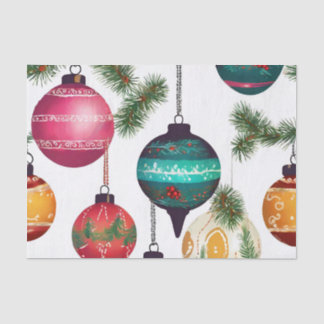 Papel De Seda Navidades Pintados Vintage mixtos Colgando Ornamen