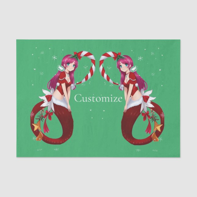 Papel De Seda Navidades Pixie Mermaid Thunder_Cove (Anverso)