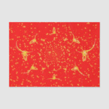 Navidades Purpurina Occidental Red Gold Girly Cow