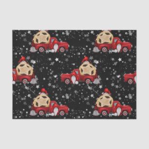 Papel De Seda Navidades Purpurinas negros ganan con un camión de