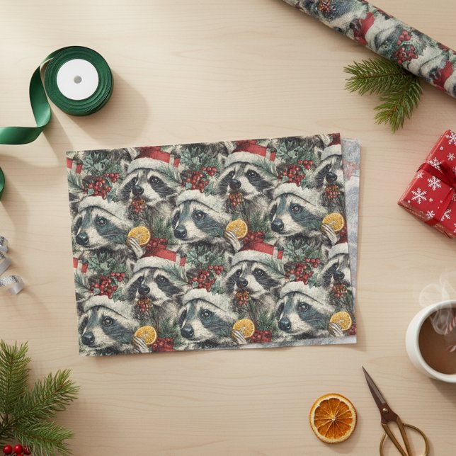 Papel De Seda Navidades Raccoon (Subido por el creador)