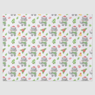Papel De Seda Navidades Raccoon, Berries, Presenta