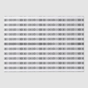 Papel De Seda Navidades rayados de encaje blanco y negro