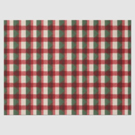 Papel De Seda Navidades Red Green Buffalo Plaid