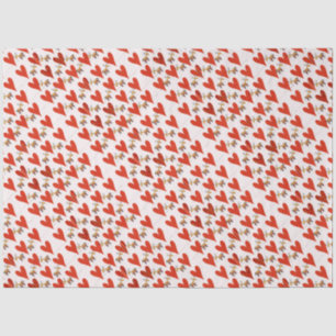 Papel De Seda Navidades renos y corazones