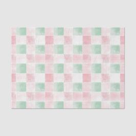 Papel De Seda Navidades Retro Pink Green Cute