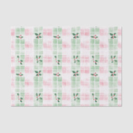 Papel De Seda Navidades Retro Pink Green Cute