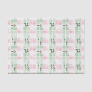 Papel De Seda Navidades Retro Pink Green Cute