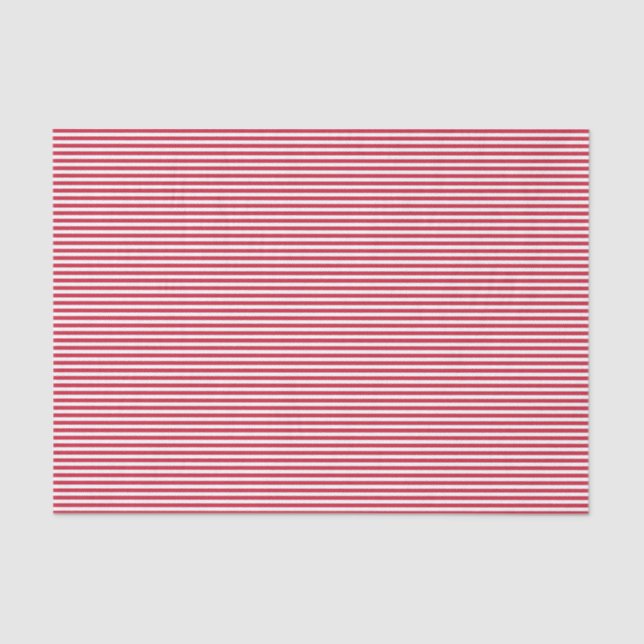 Papel De Seda Navidades Rojos Blancos Sencillos Rayos (Anverso)