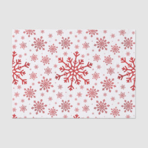 Papel De Seda Navidades rojos bonitos serpentean sobre blanco in