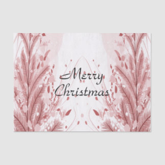 Papel De Seda Navidades rojos Pine Tree Snow Decoración Hermosa