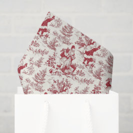 Papel De Seda Navidades rojos Santa Toile
