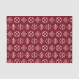 Papel De Seda Navidades rojos Snowflake