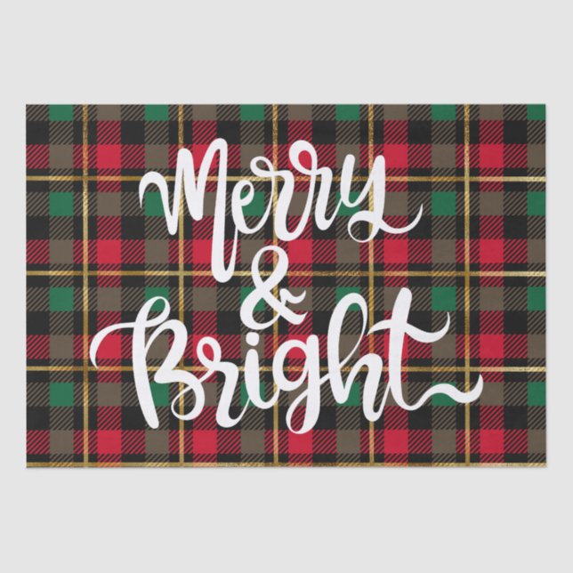 Papel De Seda Navidades rojos, verdes, negros y dorados (Anverso)