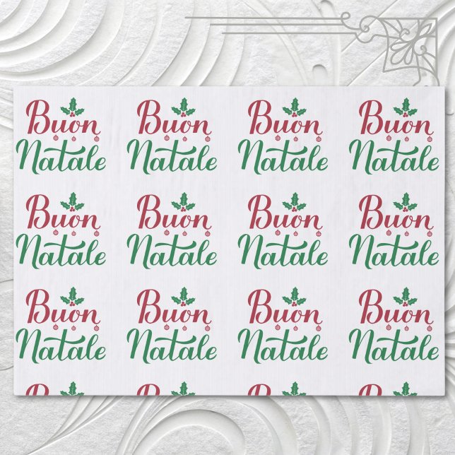 Papel De Seda Navidades rojos y verdes de Buon Natale (Subido por el creador)