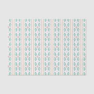 Papel De Seda Navidades rosa y verde de color de agua Abuela
