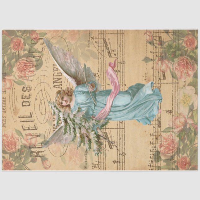 Papel De Seda Navidades rosados (Anverso)