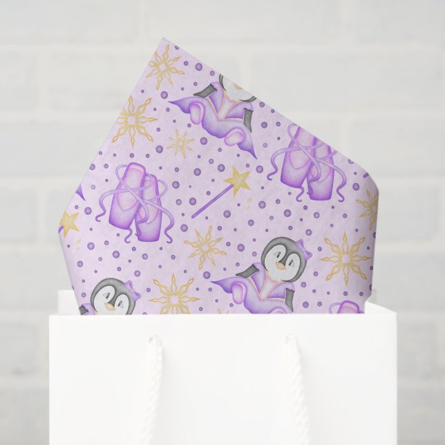 Papel De Seda Navidades rosados cúrcuitos Pingüino de Azúcar (Bolsa de regalo)