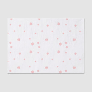 Papel De Seda Navidades rosados de copos de nieve