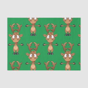 Papel De Seda Navidades Rudolph Red Nose Reindeer