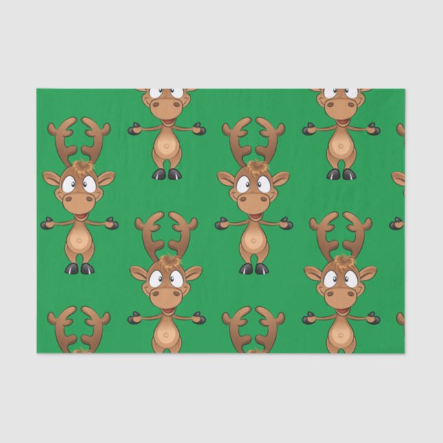 Papel De Seda Navidades Rudolph Red Nose Reindeer (Anverso)