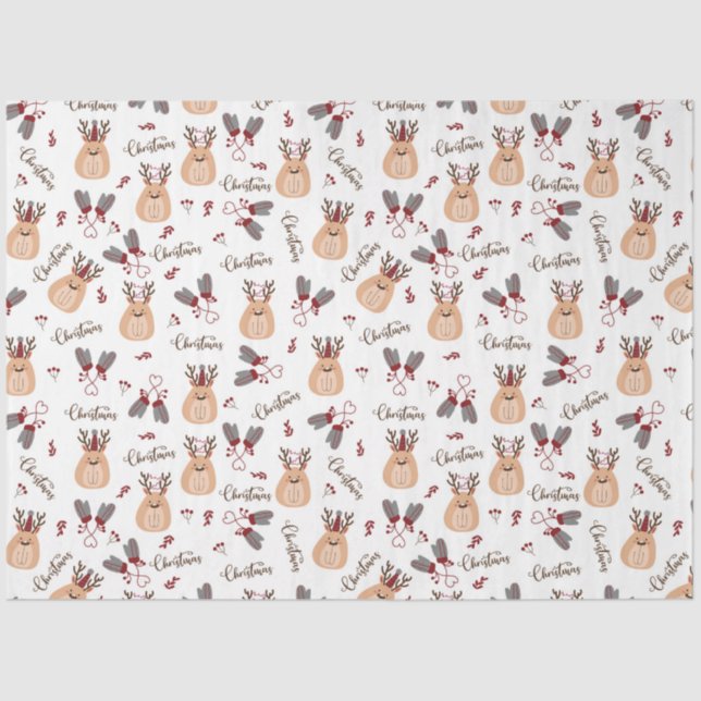 Papel De Seda Navidades Rudolph y Mittens (Anverso)
