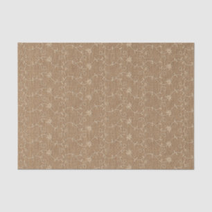 Papel De Seda Navidades Rustic Faux Burlap Lace