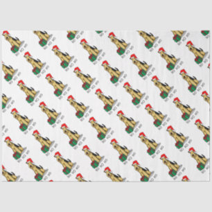 Papel De Seda Navidades Santa Airedale Terrier HO HO Cute