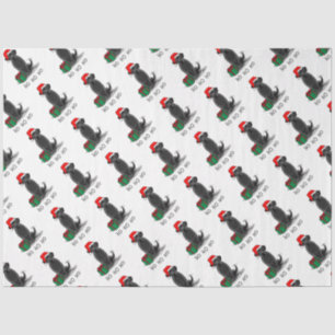 Papel De Seda Navidades Santa Black Labrador Retriever Cute