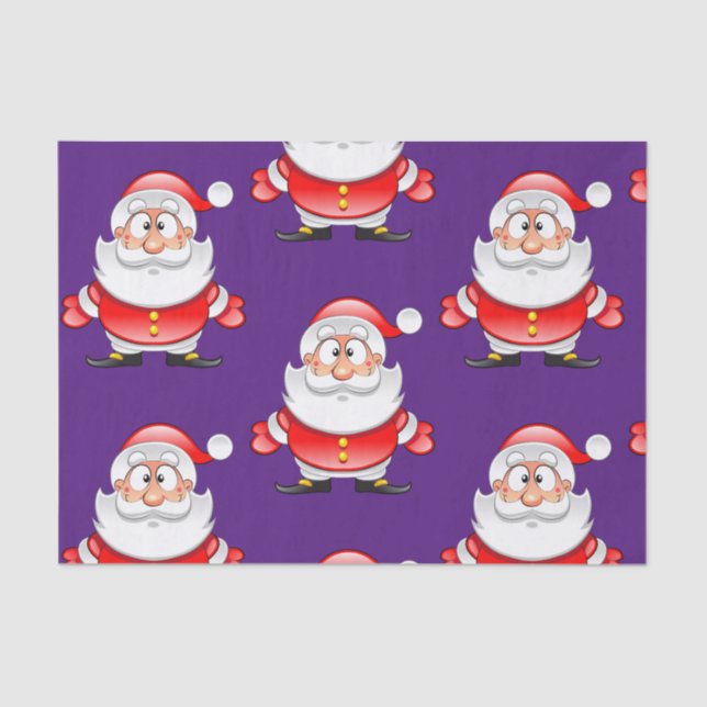 Papel De Seda Navidades Santa Claus (Anverso)