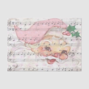 Papel De Seda Navidades Santa Claus Vintage Sheet Music