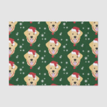 Navidades Santa Golden Retriever Dog