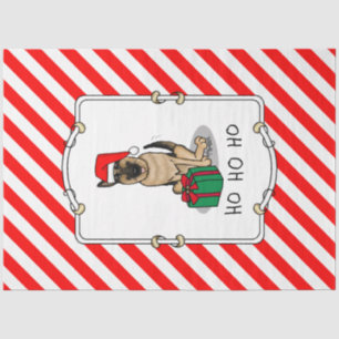 Papel De Seda Navidades Santa Hat German Shepherd Dog Cute