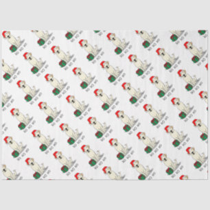 Papel De Seda Navidades Santa Yellow Labrador Retriever Cute