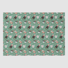 Papel De Seda Navidades Schnauzer Dogs