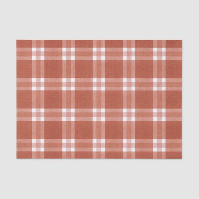 Papel De Seda Navidades simples de patrones rojos rusos  (Anverso)