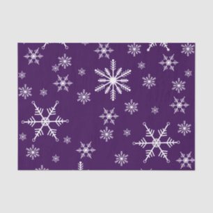 Papel De Seda Navidades Snowflake En Morado
