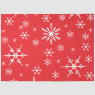 Papel De Seda Navidades Snowflake En Rojo