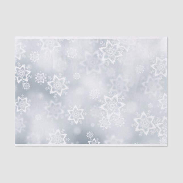 Papel De Seda Navidades Snowflakes (Anverso)