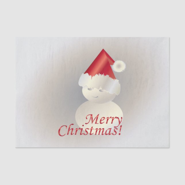 Papel De Seda Navidades Snowman (Anverso)