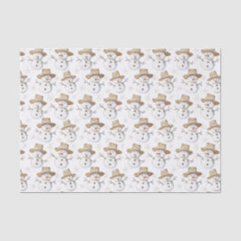 Papel De Seda Navidades Snowman de la Costa de la Playa