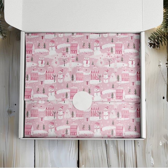 Papel De Seda Navidades Snowy de la aldea rosa (Subido por el creador)