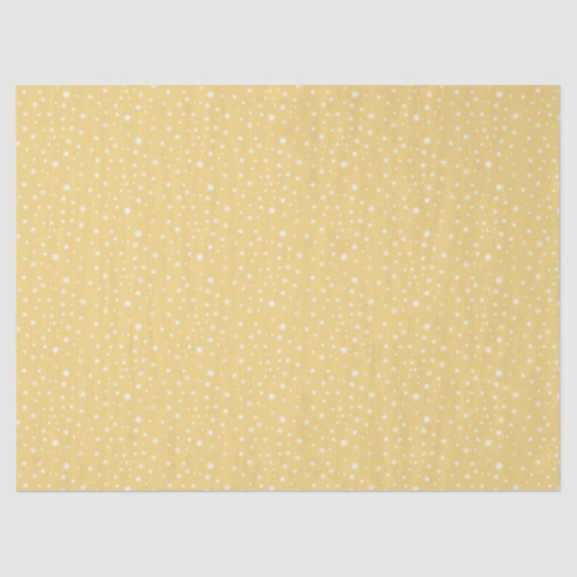 Papel De Seda Navidades Snowy Gold TissuePaper (Papel de té de o (Anverso)