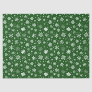 Papel De Seda Navidades Snowy Green Tissue Paper
