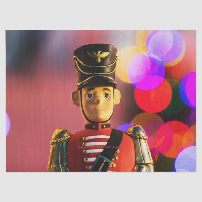 Papel De Seda Navidades soldado de juguete figurine SlipperyJoe  (Anverso)