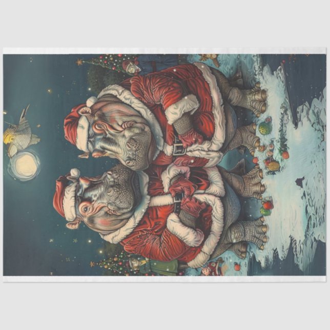 Papel De Seda Navidades Sr. Santa Claus Decoupage (Anverso)