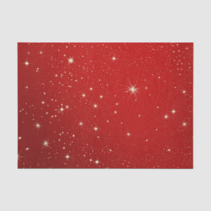 Papel De Seda Navidades Starry Red Night Sky Tissue Paper