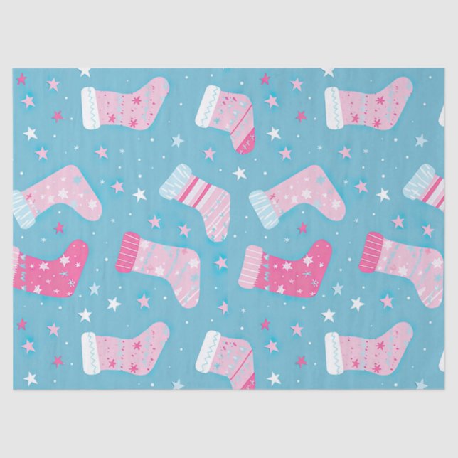 Papel De Seda Navidades Stockings (Anverso)